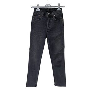 ARITZIA Denim Forum Arlo High Rise Straight Denim Jeans Black Size 23 (26L)